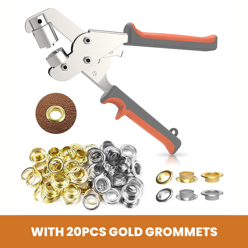 Punch Any Material Instantly! No-Strain Grommet Hole Pliers