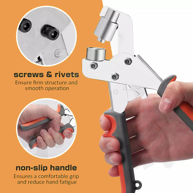 Punch Any Material Instantly! No-Strain Grommet Hole Pliers