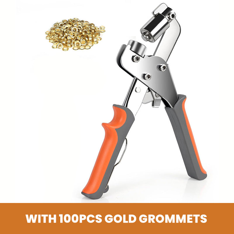 Punch Any Material Instantly! No-Strain Grommet Hole Pliers