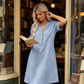 🥳2026 HOT SALE🥳Women's V-Neck Tunic Dress – Relaxed Fit, Pockets & Breathable
