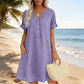 🥳2026 HOT SALE🥳Women's V-Neck Tunic Dress – Relaxed Fit, Pockets & Breathable