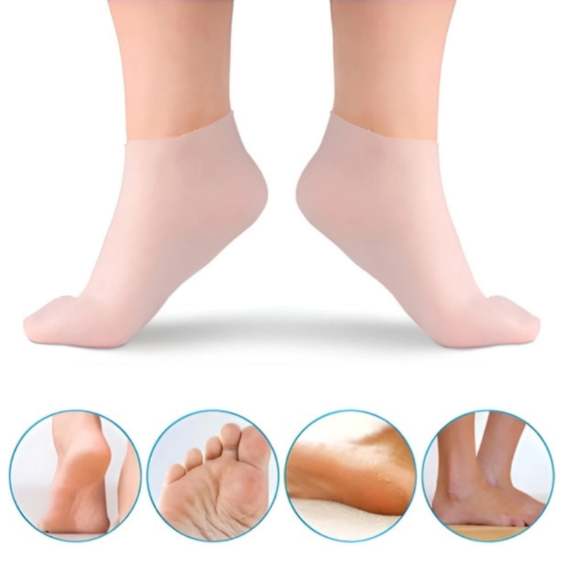 Silicone Moisturizing Heel Socks – Anti-Slip & Cracked Skin Repair