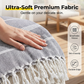 Cotton Blend Striped Tassel Beach Towel