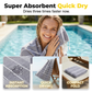 Cotton Blend Striped Tassel Beach Towel