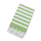 Cotton Blend Striped Tassel Beach Towel