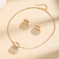 Elegant Geometric Jewelry Set – Gold-Plated Finish
