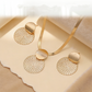 Elegant Geometric Jewelry Set – Gold-Plated Finish