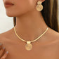 Elegant Geometric Jewelry Set – Gold-Plated Finish