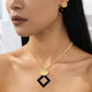 Elegant Geometric Jewelry Set – Gold-Plated Finish