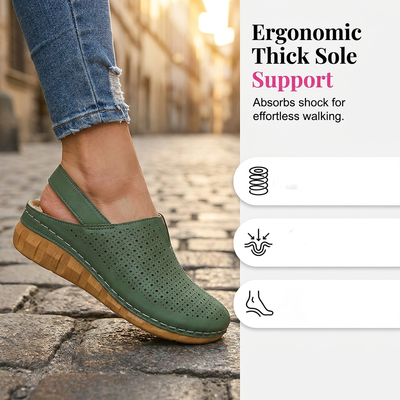Cushioned Sole Sandals – Breathable Hollow-Out Design