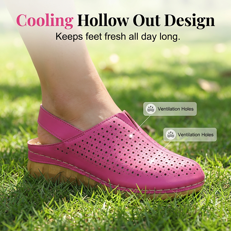 Cushioned Sole Sandals – Breathable Hollow-Out Design