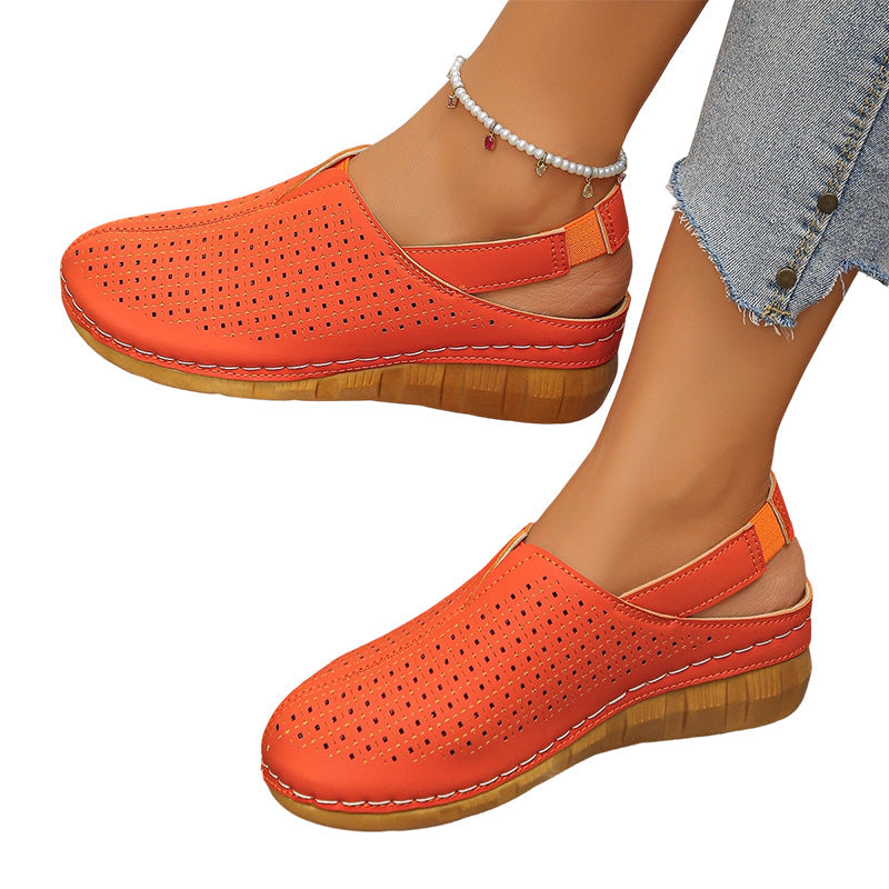 Cushioned Sole Sandals – Breathable Hollow-Out Design