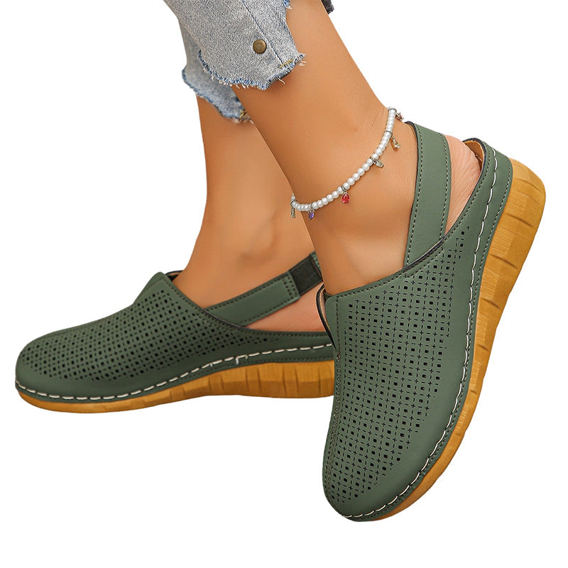 Cushioned Sole Sandals – Breathable Hollow-Out Design