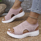 Women's Breathable Knit Platform Sandals👡 Air-permeable knit upper, cushioned sole & lightweight comfy summer footwear🇬🇧 ✨