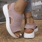 Women's Breathable Knit Platform Sandals👡 Air-permeable knit upper, cushioned sole & lightweight comfy summer footwear🇬🇧 ✨