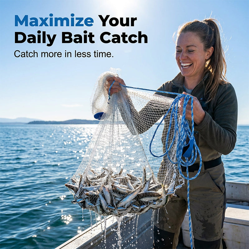 📢📢40% OFF !! ⏰ Easy-Throw Cast Net – Heavy-Duty Mesh, Rapid Sinking, Versatile 🌊
