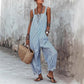 👗 50% OFF NOW! Relaxed Striped Jumpsuit – Breathable, Effortless Summer Style