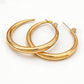C-Shaped Hoop Earrings – Lightweight & Elegant Face-Framing Design