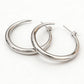C-Shaped Hoop Earrings – Lightweight & Elegant Face-Framing Design