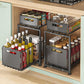 Organize Under Sink Instantly! Pull-Out 2-Tier Cabinet Shelf