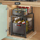 Organize Under Sink Instantly! Pull-Out 2-Tier Cabinet Shelf