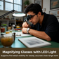 LED Magnifying Glasses – Interchangeable Lenses & Shadow-Free Precision Design