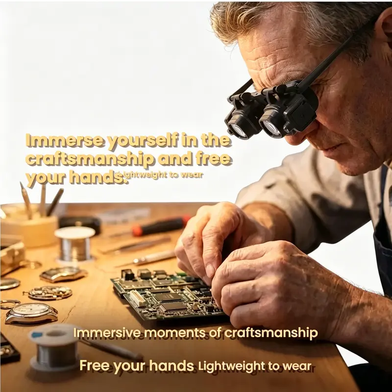 LED Magnifying Glasses – Interchangeable Lenses & Shadow-Free Precision Design