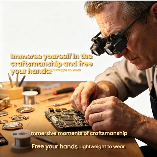 LED Magnifying Glasses – Interchangeable Lenses & Shadow-Free Precision Design