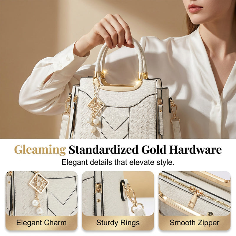 👜 LIMITED-TIME 50% OFF! ✨ V-Stitched Everyday Handbag – Multi-Compartment, Versatile Carry