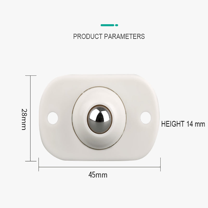 Move Storage Boxes Instantly! 360° Self-Adhesive Caster Wheels