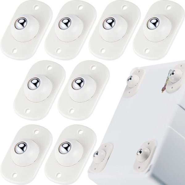 Move Storage Boxes Instantly! 360° Self-Adhesive Caster Wheels