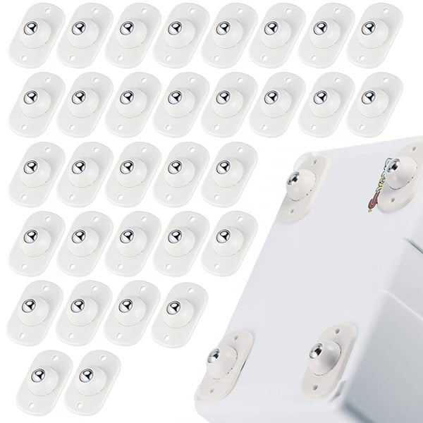 Move Storage Boxes Instantly! 360° Self-Adhesive Caster Wheels