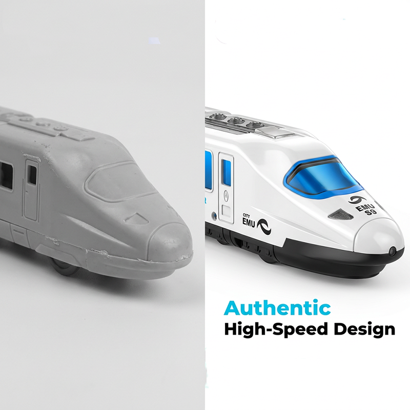 ⏳Time-Limited Special⏰Electric Bullet Train Toy – Light-Up, Bump & Go, with Music – Interactive design, perfect for toddlers – develops motor skills and imagination 🎶