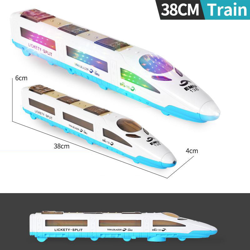 ⏳Time-Limited Special⏰Electric Bullet Train Toy – Light-Up, Bump & Go, with Music – Interactive design, perfect for toddlers – develops motor skills and imagination 🎶