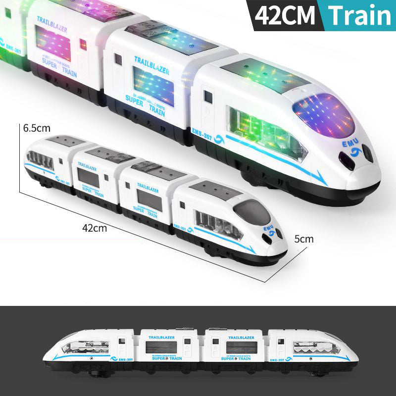 ⏳Time-Limited Special⏰Electric Bullet Train Toy – Light-Up, Bump & Go, with Music – Interactive design, perfect for toddlers – develops motor skills and imagination 🎶