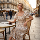 Smocked Floral Midi Dress – Square Neck & Flowy Tiers