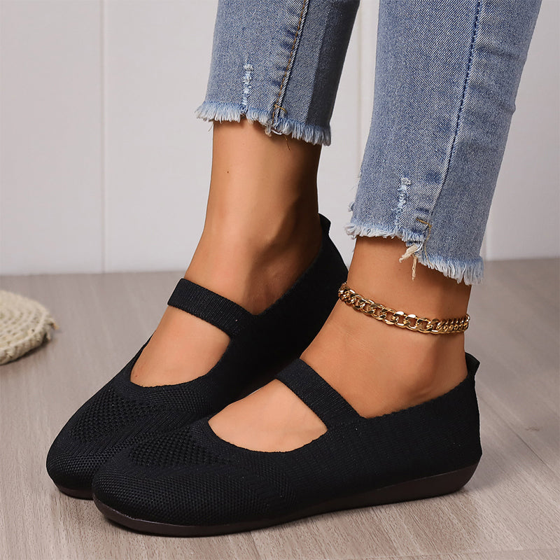 50% OFF 🔥Cloud-Soft Knit Flats – Anti-Slip, All-Day Coolness