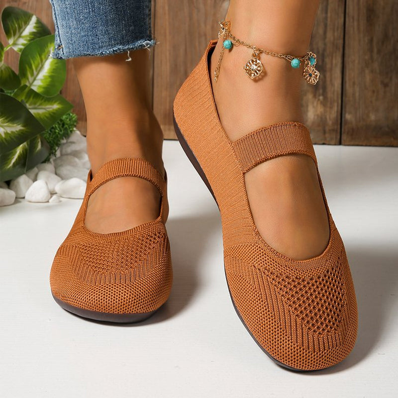 50% OFF 🔥Cloud-Soft Knit Flats – Anti-Slip, All-Day Coolness