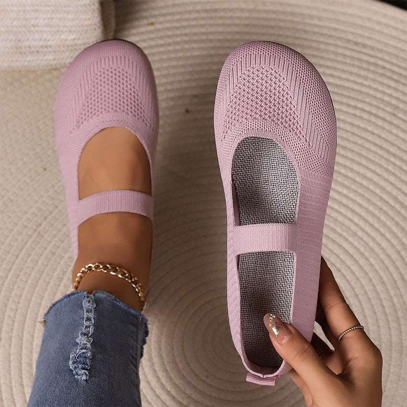 50% OFF 🔥Cloud-Soft Knit Flats – Anti-Slip, All-Day Coolness