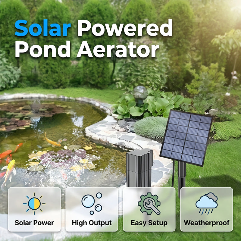 Solar Pond Aerator Kit – High-Efficiency & Easy Setup
