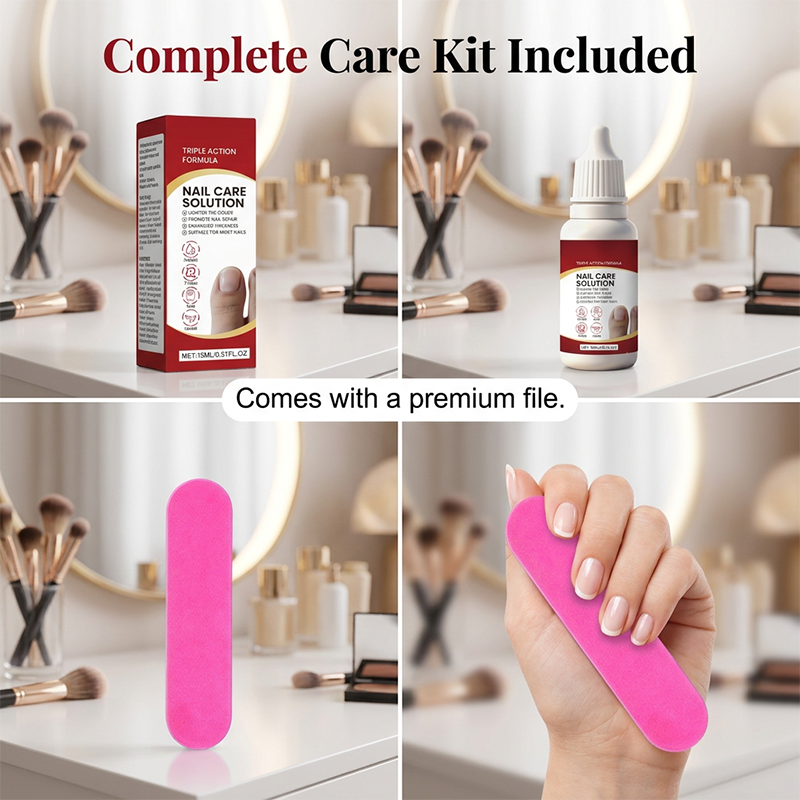 ⭐BUY 1 GET 1 FREE⭐Triple Action Nail Care Repair Solution Kit