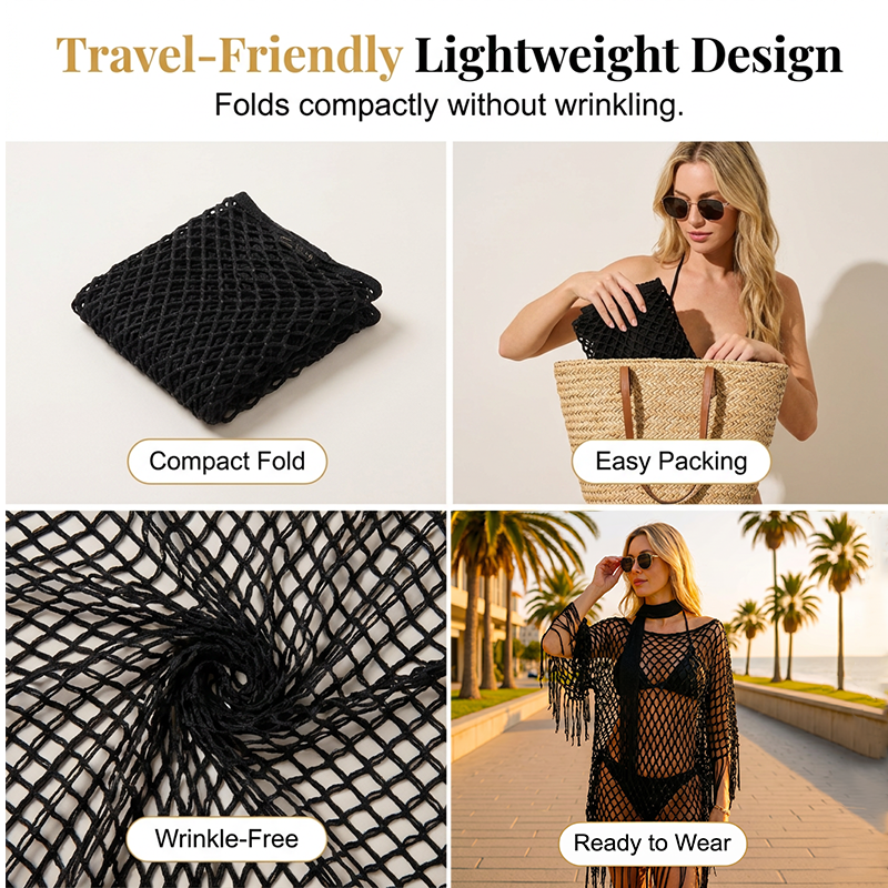 Summer Metallic Crochet Cover-Up – Lightweight, Flowy & Effortlessly Stylish summer outfit