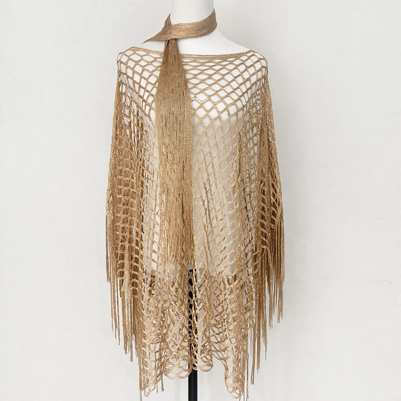 Summer Metallic Crochet Cover-Up – Lightweight, Flowy & Effortlessly Stylish summer outfit