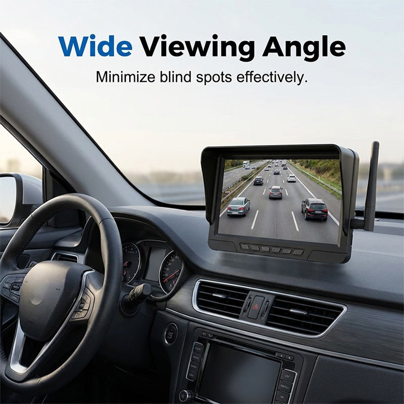 Reverse With Confidence Instantly! Solar No-Wire HD Backup Camera