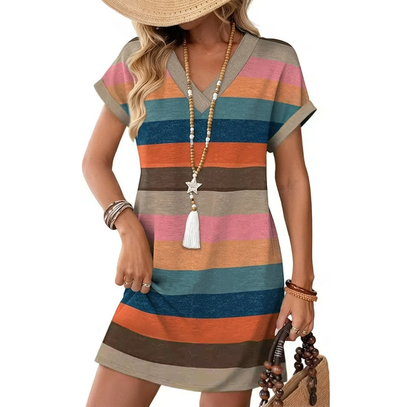 V-Neck Dress – Breezy, Pocketed & Effortless