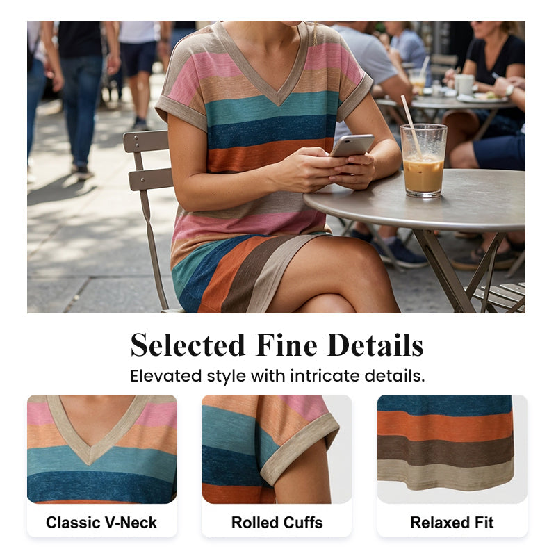 V-Neck Dress – Breezy, Pocketed & Effortless