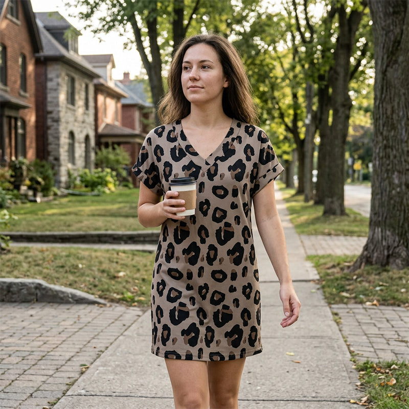 V-Neck Dress – Breezy, Pocketed & Effortless