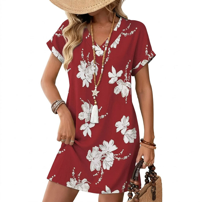 V-Neck Dress – Breezy, Pocketed & Effortless