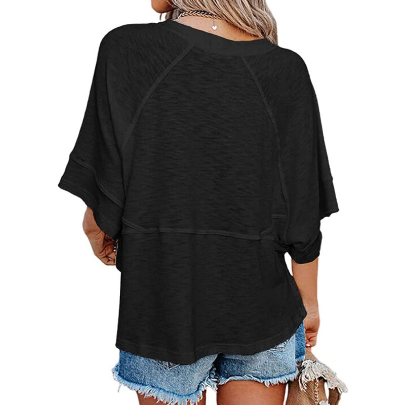 Flare Sleeve Top – Soft, Breathable & Relaxed Fit