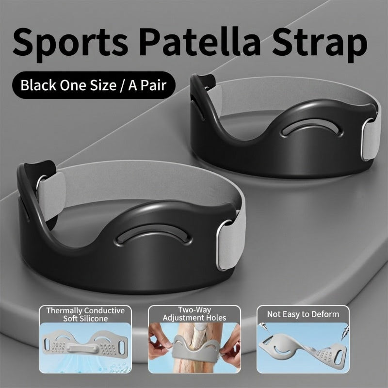 Patella Brace – Silicone, Shock-Absorbing, Breathable, Dual-Buckle 🏃